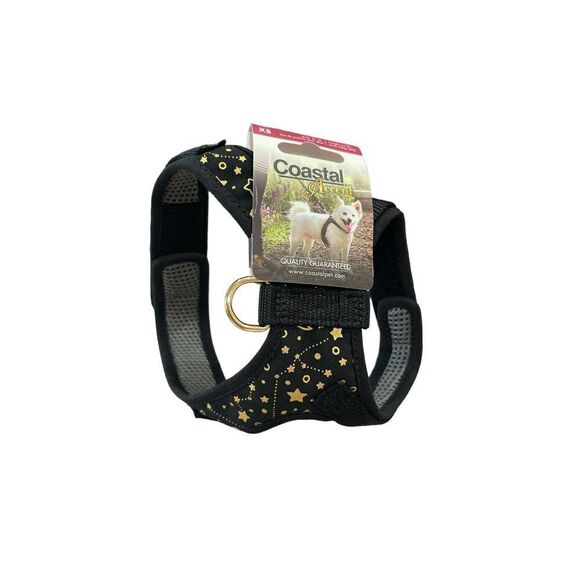 Coastal Accent Black Gold Stars D Ring Size XS - Picture 7 of 7